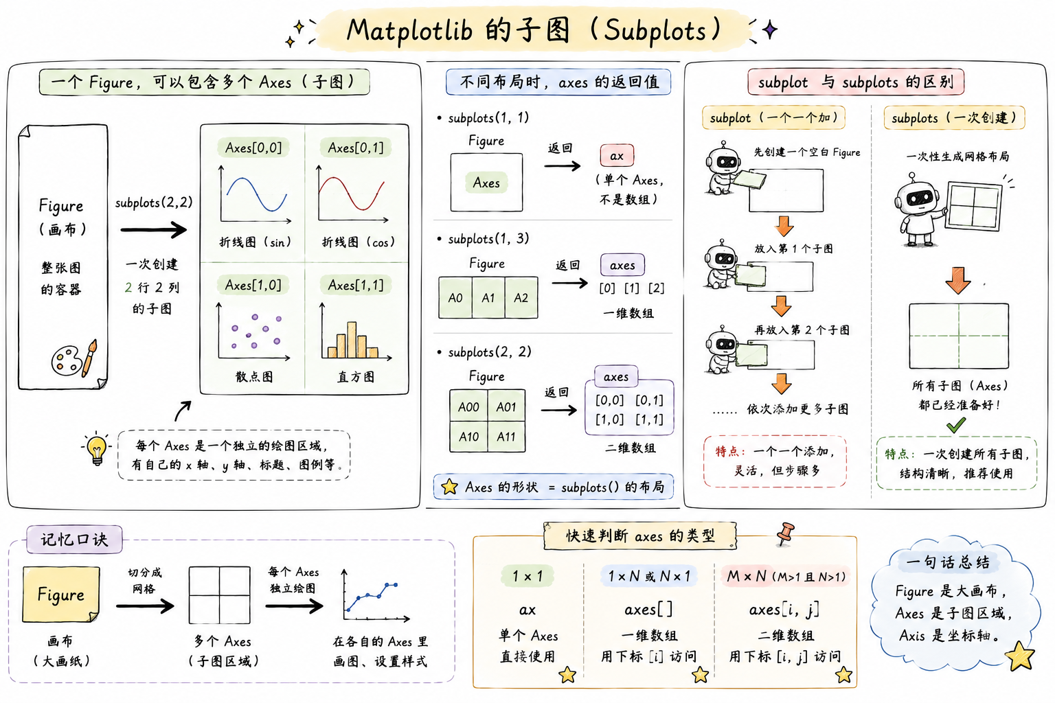 2x2 subplots 网格布局